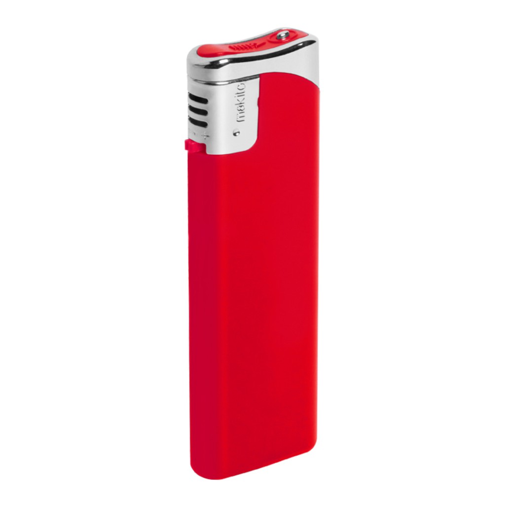 9943-003 Upaljač elektronski PLAIN punjivi crveni