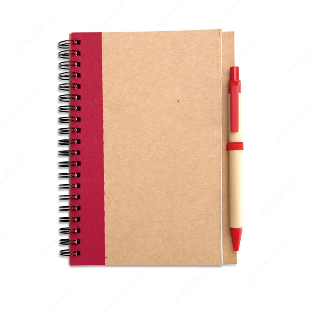 IT3775-05 Notes SONORA PLUS + olovka kemijska, crveni