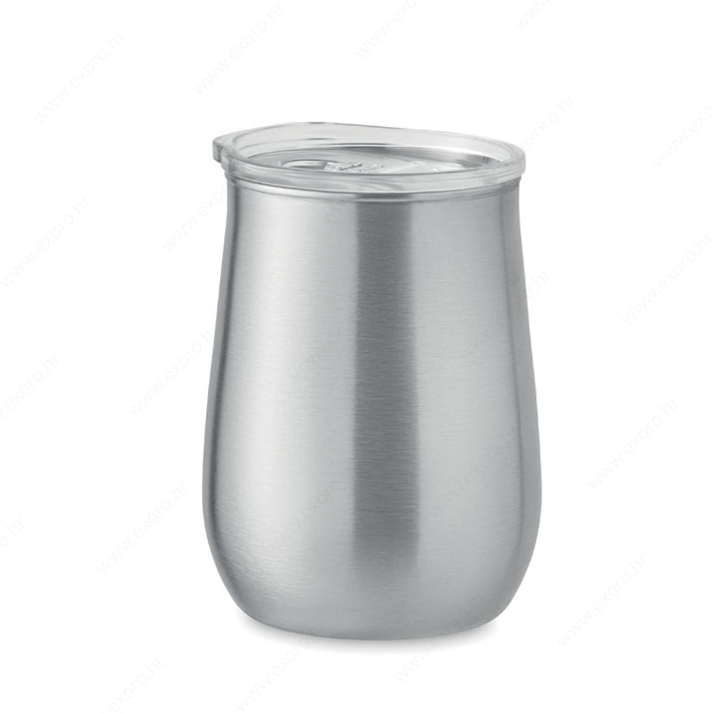 MO2090-16 Šalica URSA termo, metalna, 500ml, mat srebrna