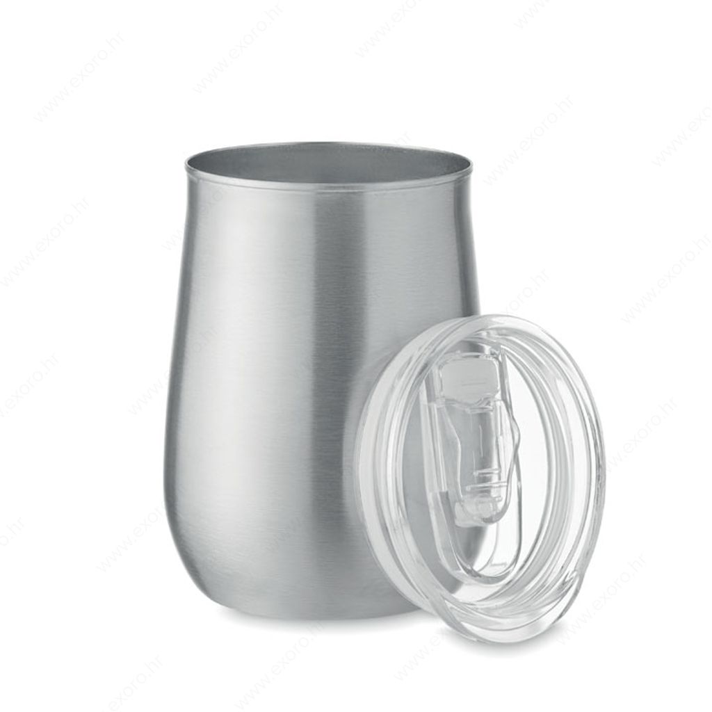 MO2090-16 Šalica URSA termo, metalna, 500ml, mat srebrna