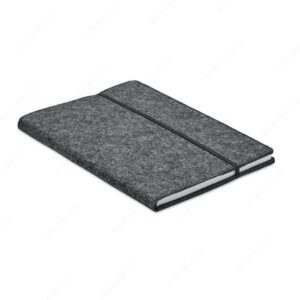 Notes A5 FELTBOOK 80L, linije, sivi