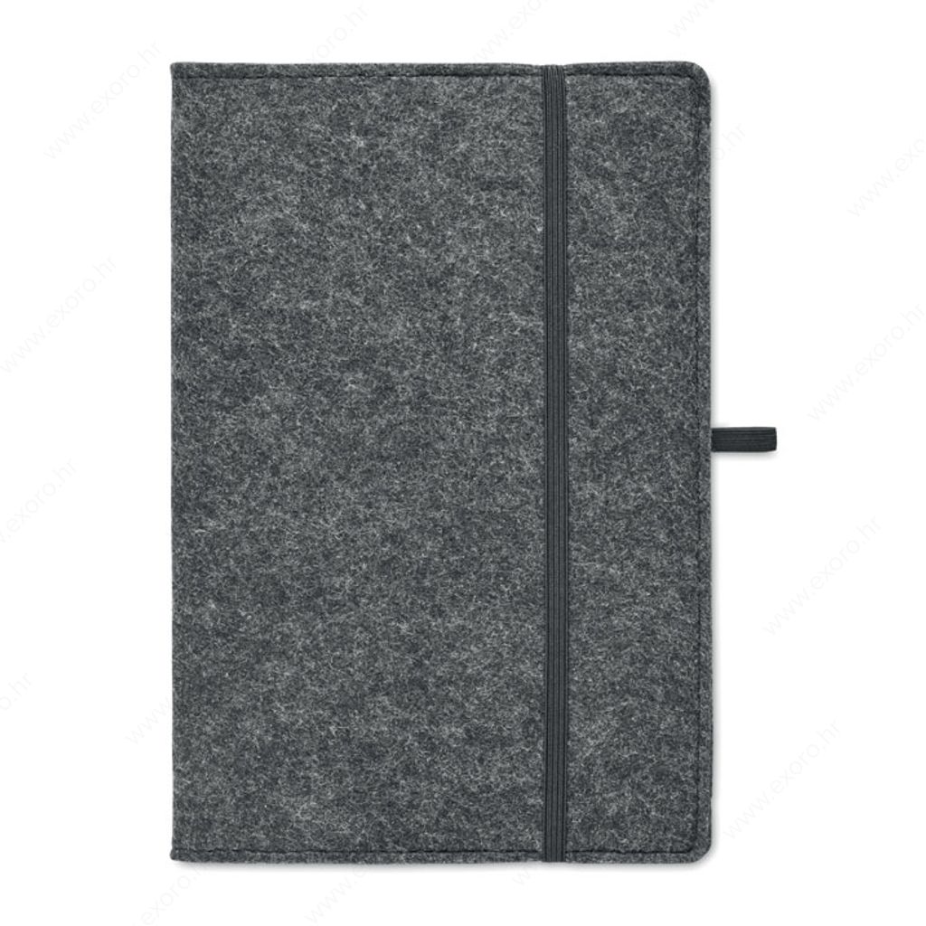MO2093-15 Notes A5 FELTBOOK, sivi