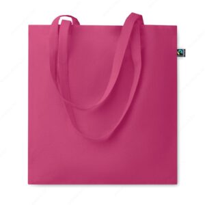Torba shopping OSOLE COLOUR pamuk, 140g, roza (fuchsia)
