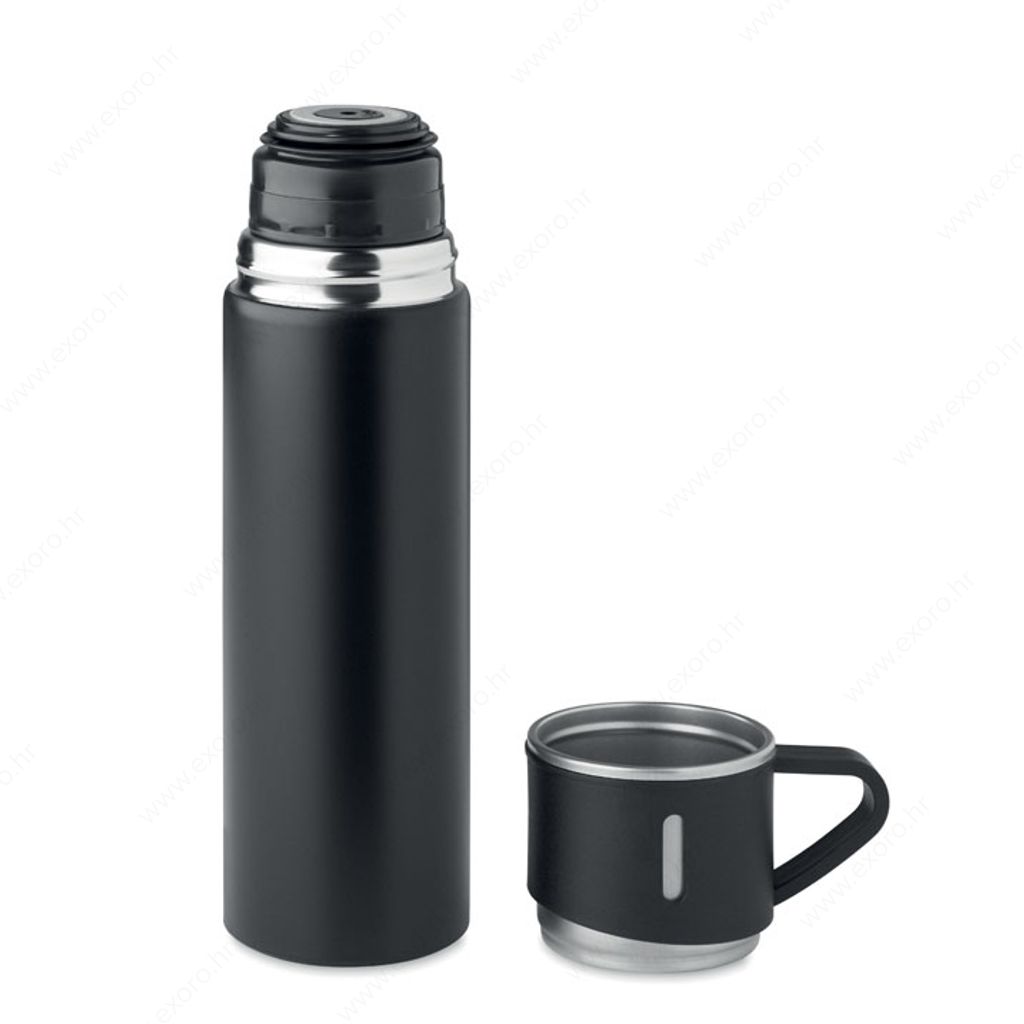 MO2117-03 Boca TONIA + šalice, termo, metalna, 420ml, crna