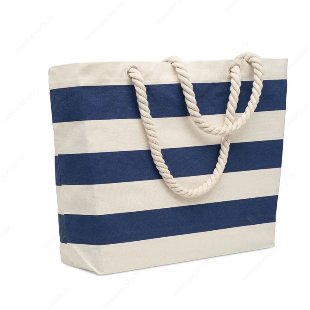 MO2126-04 Torba za plažu HEAVEN STRIPE 220gr., plava