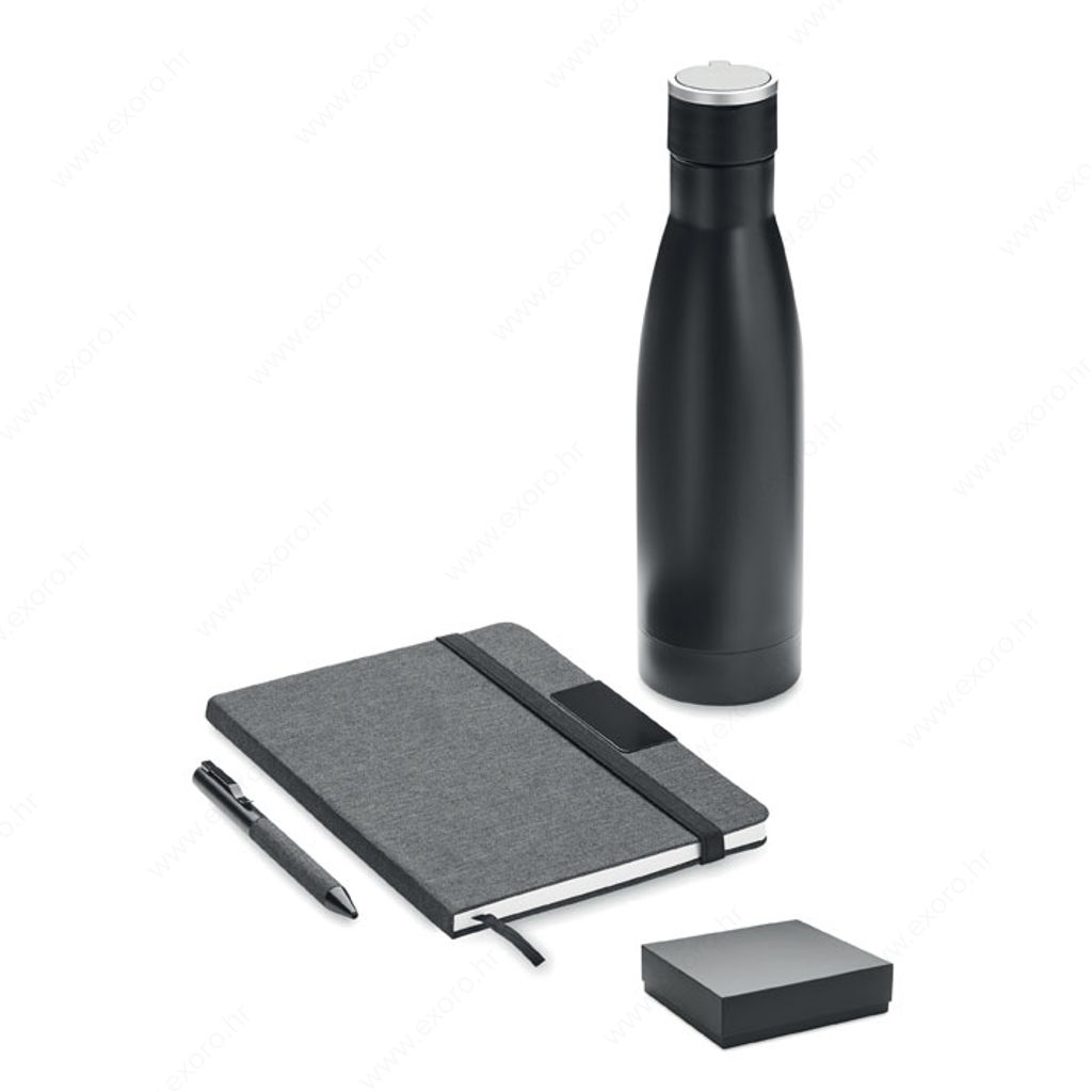 MO2162-03 Notes A5 YOKOSO + boca + olovka kemijska, crni