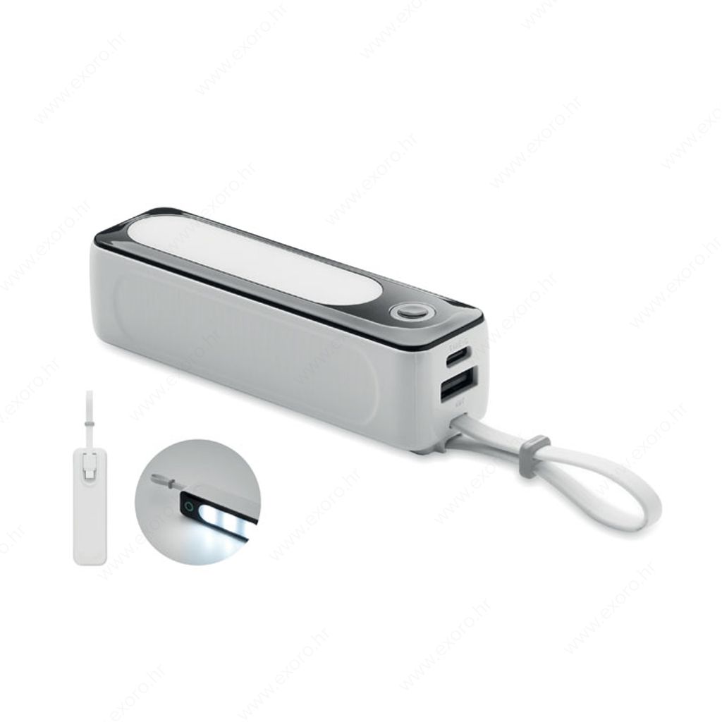 MO2178-06 Punjač prijenosni POWLIGHT 5000mAh, bijeli