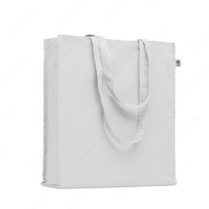 MO2197-06 Torba shopping BENTE COLOUR pamučna, 38x9x42cm duge ručke, 220g., bijela