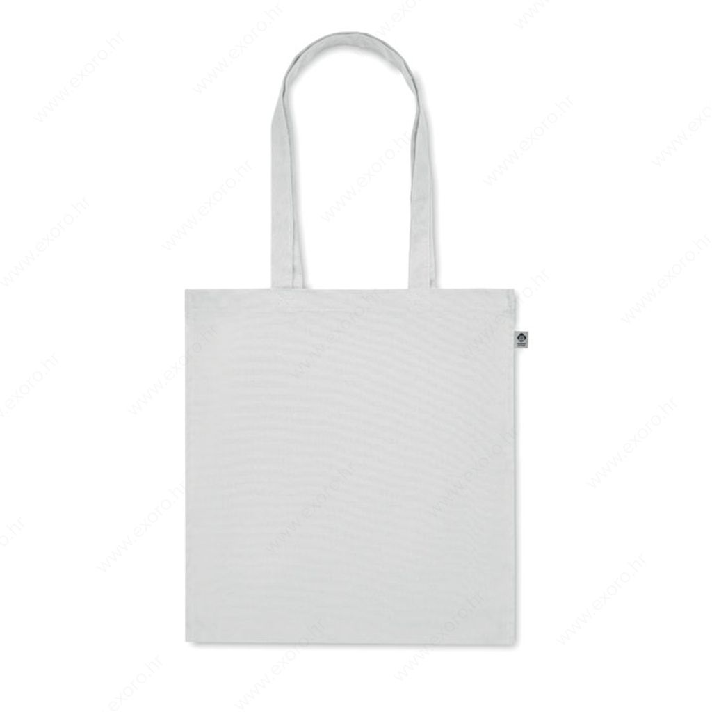 MO2197-06 Torba shopping BENTE COLOUR pamučna, 38x9x42cm duge ručke, 220g., bijela