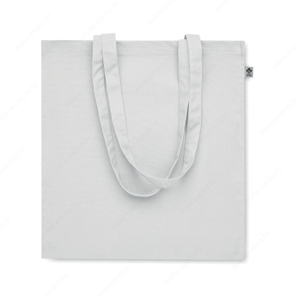 MO2197-06 Torba shopping BENTE COLOUR pamučna, 38x9x42cm duge ručke, 220g., bijela