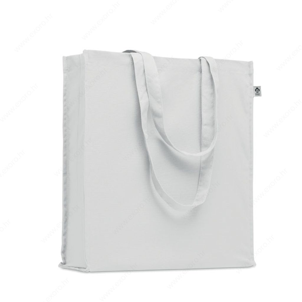 MO2197-06 Torba shopping BENTE COLOUR pamučna, 38x9x42cm duge ručke, 220g., bijela