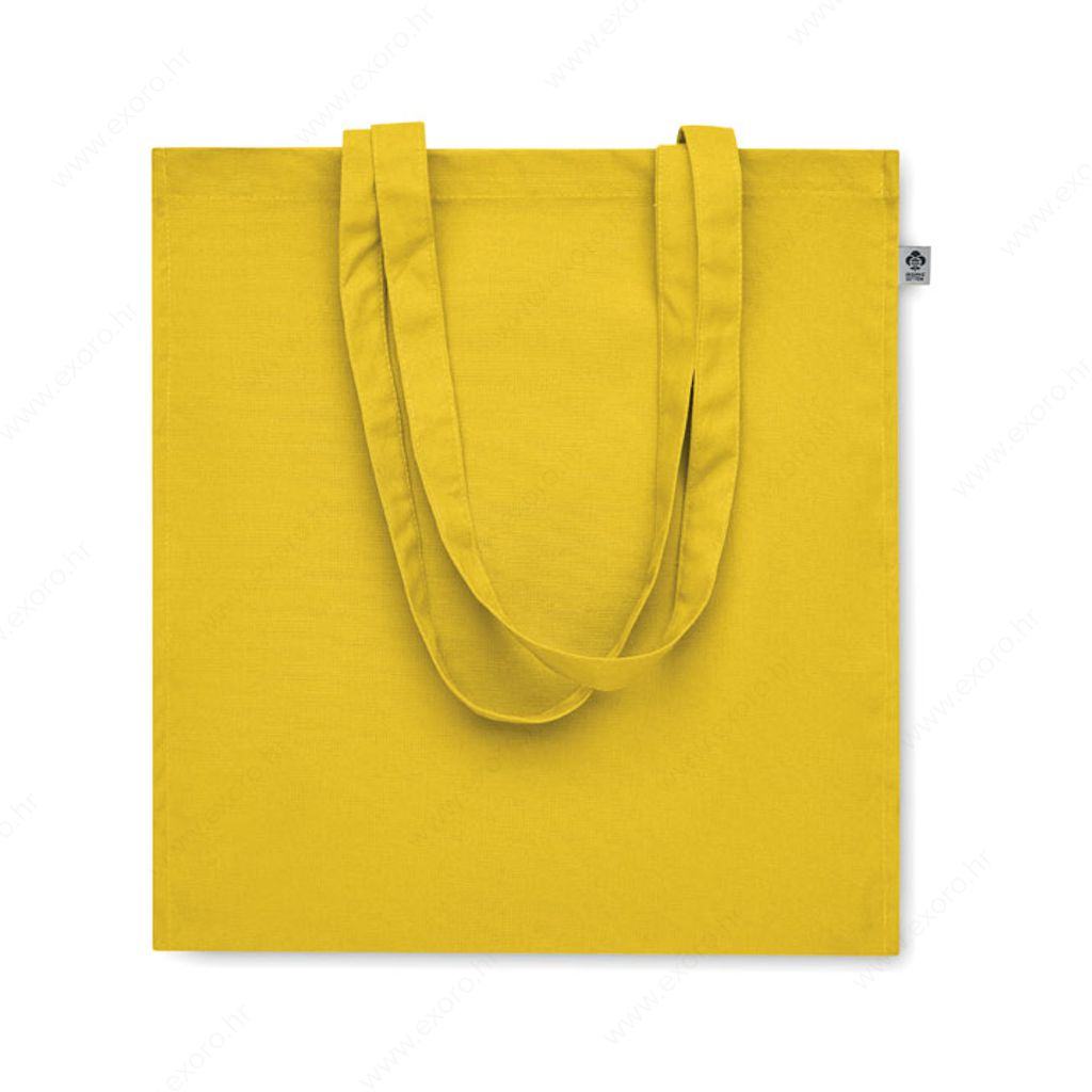 MO2197-08 Torba shopping BENTE COLOUR pamučna, 38x9x42cm duge ručke, 220g., žuta