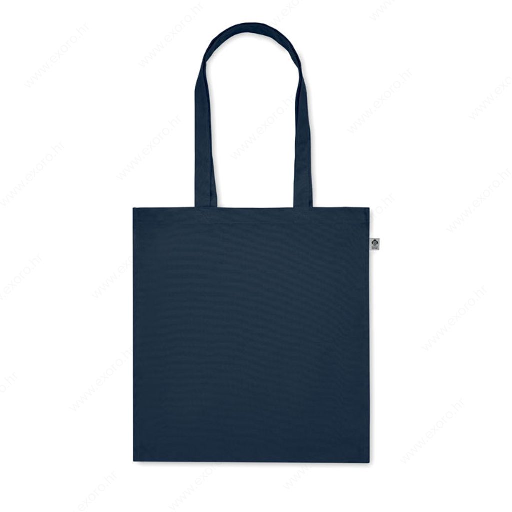 MO2197-85 Torba shopping BENTE COLOUR pamučna, 38x9x42cm duge ručke, 220g., plava (navy b)