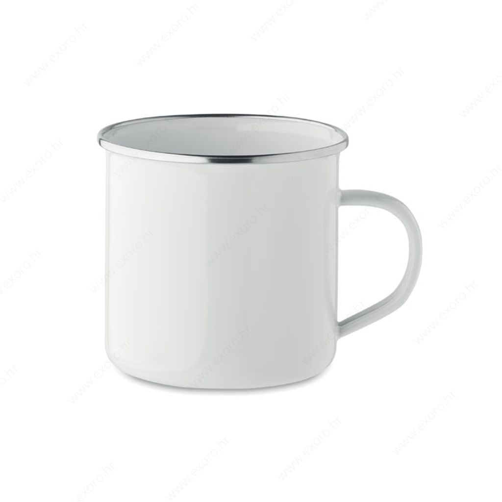 MO2203-06 Šalica PLATEADO L metalna, 500ml, bijela