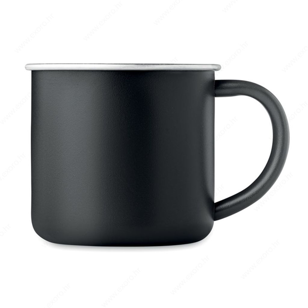 MO2226-03 Šalica CARIBU metalna, 300ml, crna