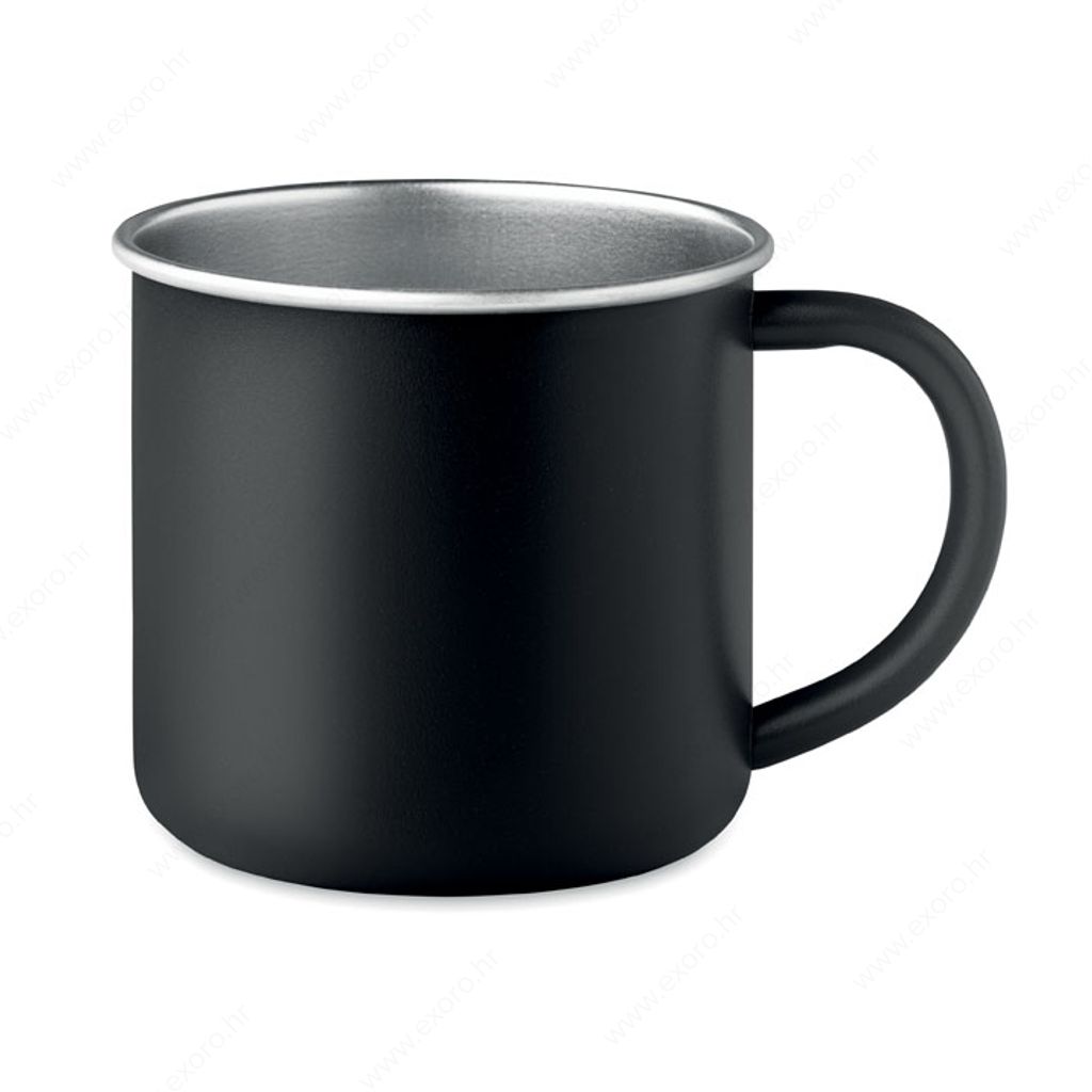 MO2226-03 Šalica CARIBU metalna, 300ml, crna