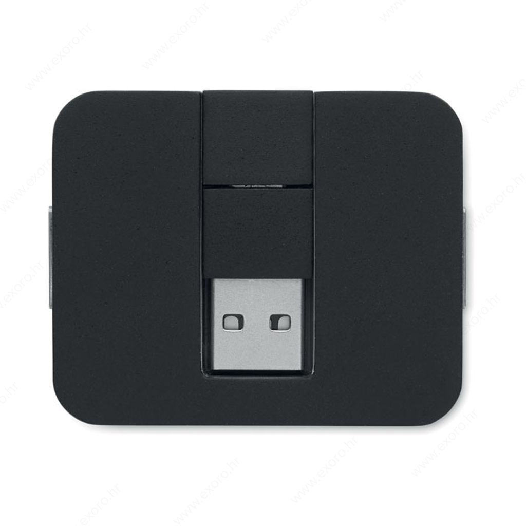 MO2254-03 USB hub s 4 priključka SQUARE-C, crni