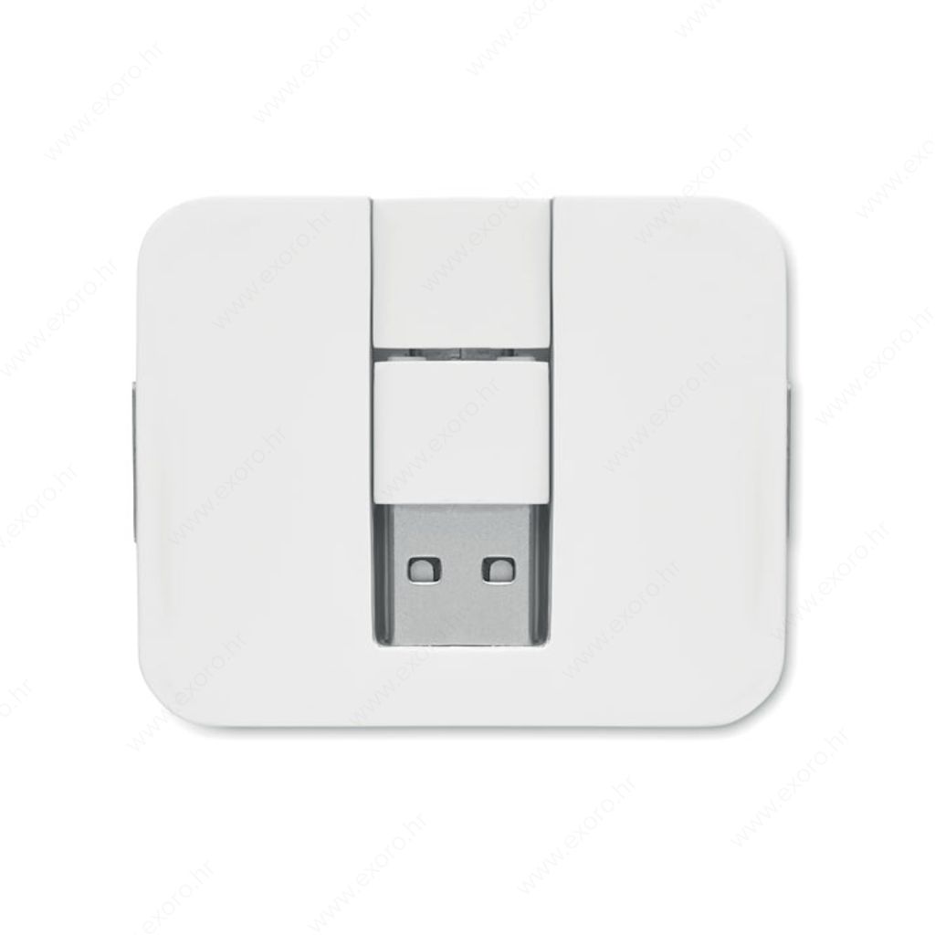 MO2254-06 USB hub s 4 priključka SQUARE-C, bijeli