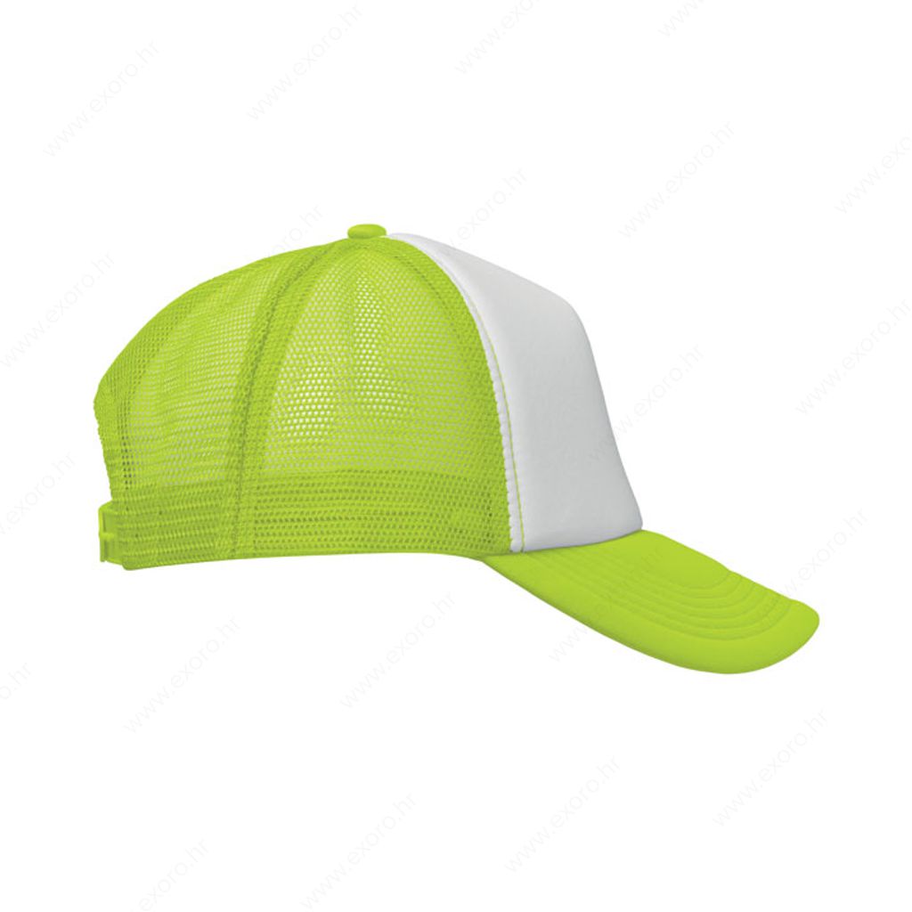 MO2269-84 Kapa šilt BUBBLE bijelo/neon zelena