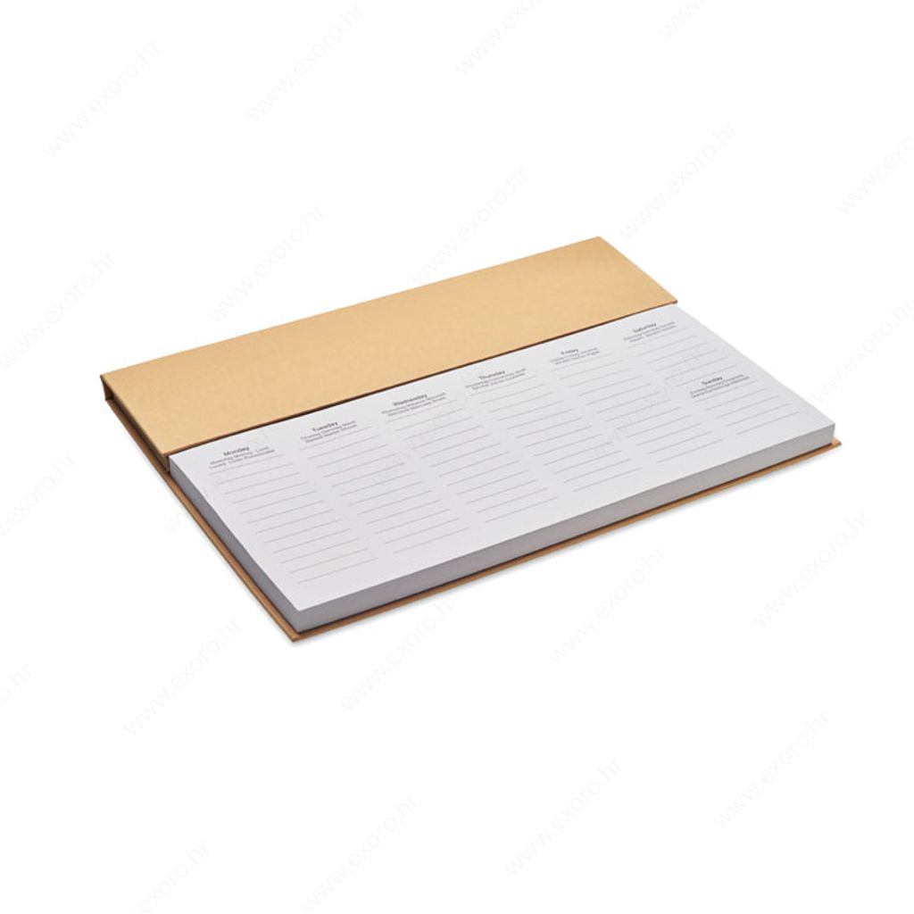 MO2289-13 Stolni rokovnik MEMWEEK tjedni, bež