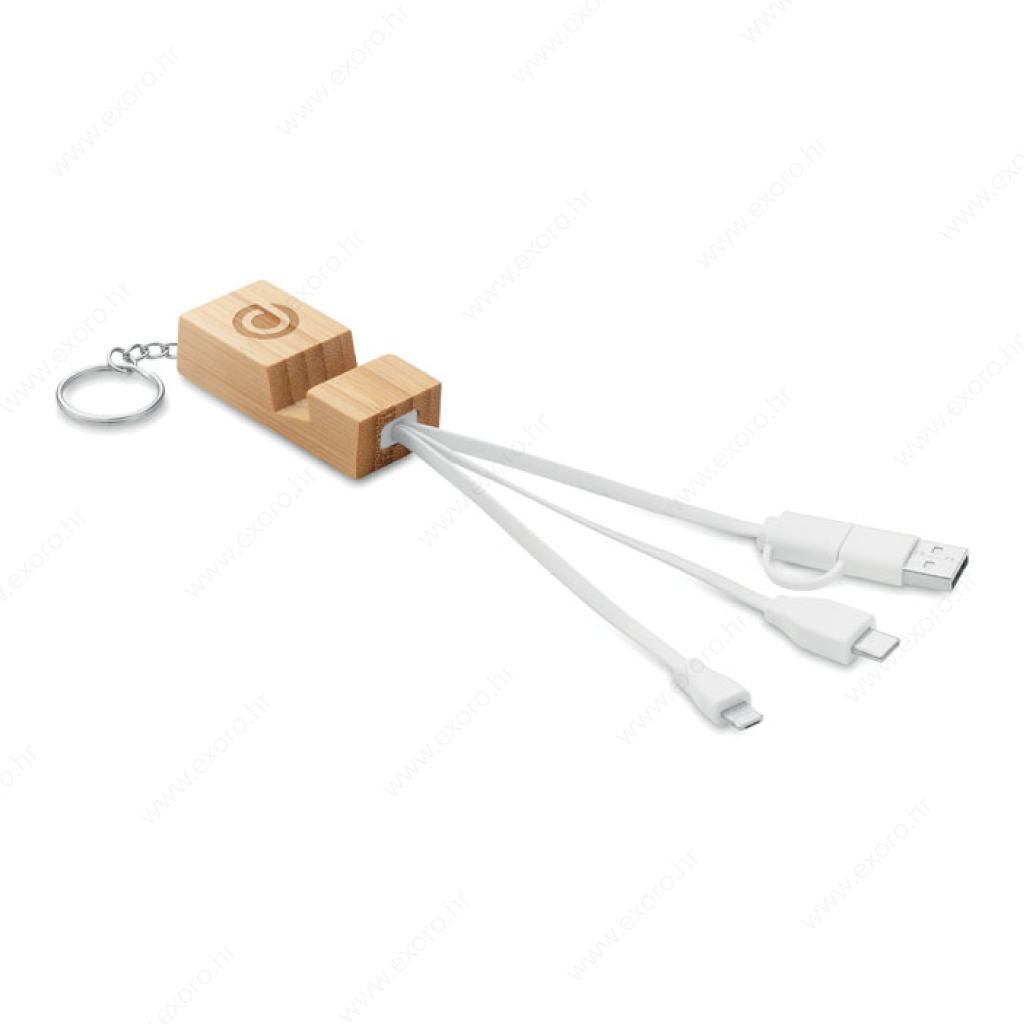 MO2295-40 Kabel za punjenje CLAUERC 2u1, stalak, drveni