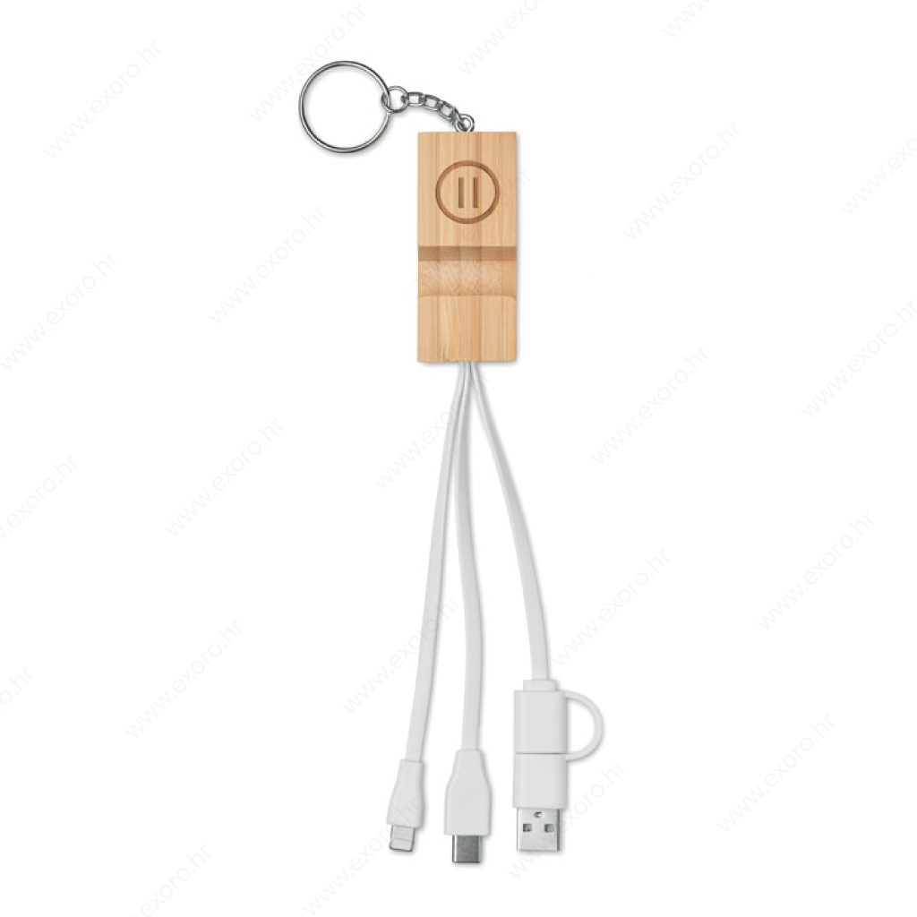 MO2295-40 Kabel za punjenje CLAUERC 2u1, stalak, drveni