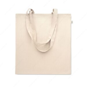 Torba shopping VIVEKA pamuk, RPET, 140g, bež