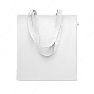 Torba shopping VIVEKA COLOUR pamuk, RPET, 140g, bijela