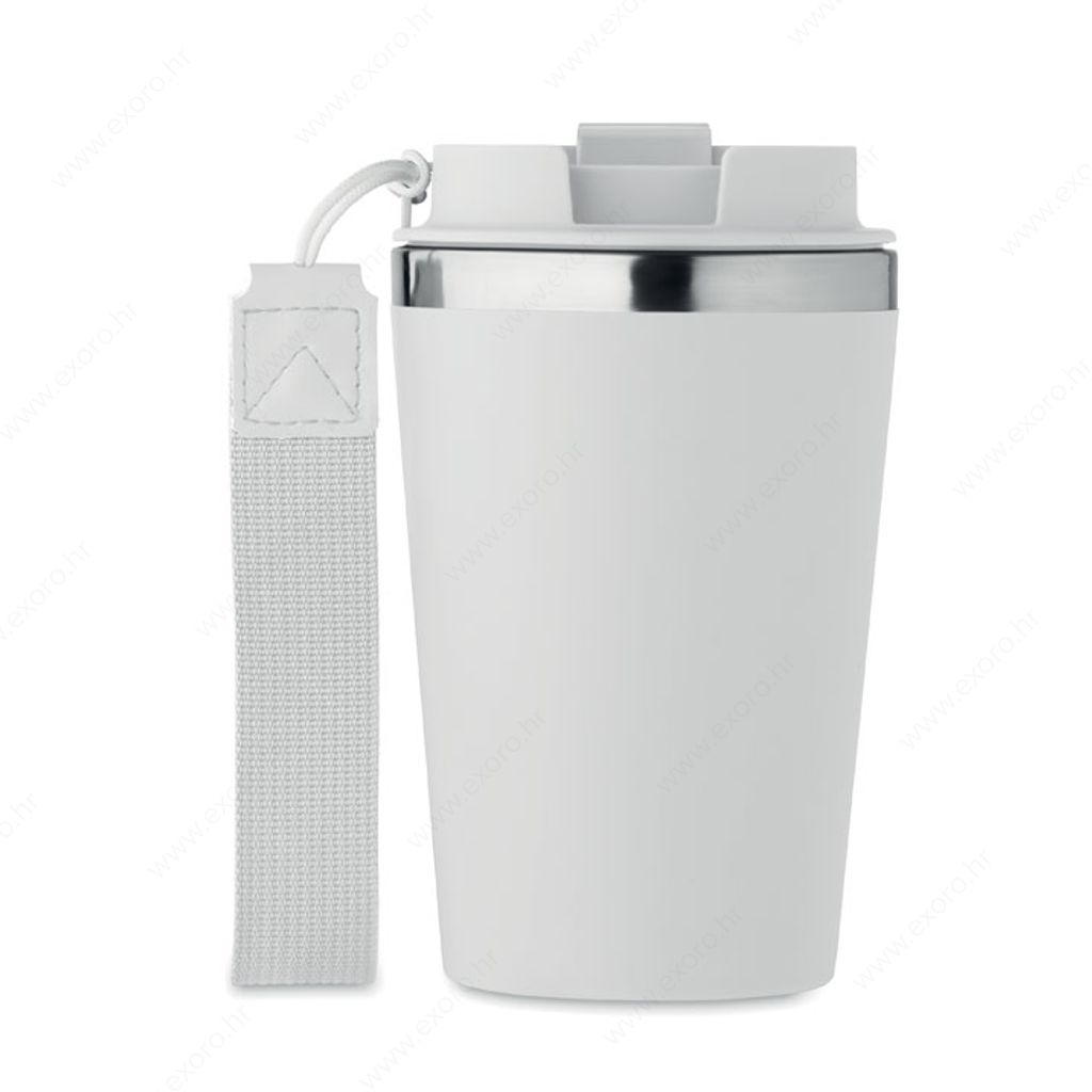 MO2317-06 Čaša TOPAZ termo, metalna, 350ml, bijele