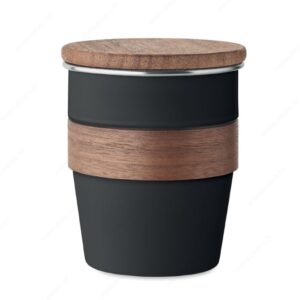 MO2322-03 Čaša WALNUT metalna, 350ml, crna