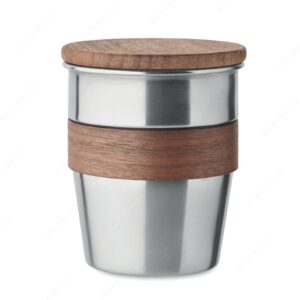 Čaša WALNUT metalna, 350ml, srebrna