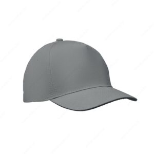 Kapa šilt 5 panela SUNNY 180g, čičak, siva