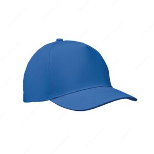 Kapa šilt 5 panela SUNNY 180g, čičak, plava (royal blue)