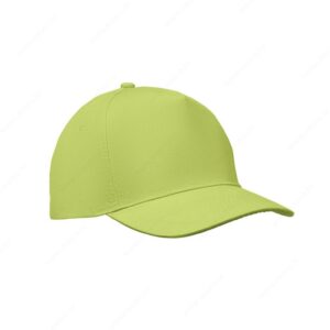 Kapa šilt 5 panela SUNNY 180g, čičak, zelena (lime)