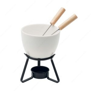 Set za fondue KASE, bijeli