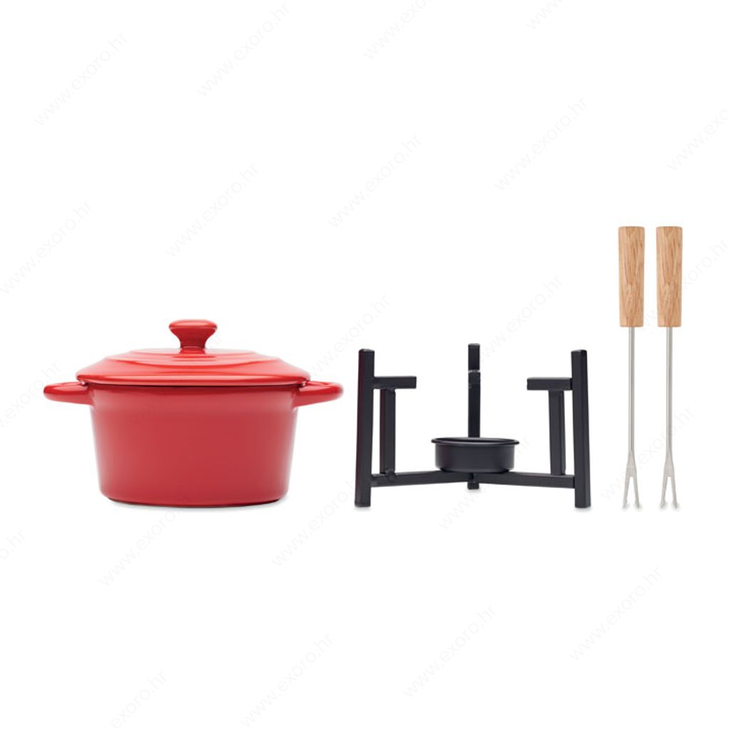 MO2386-05 Set za fondue BIG KASE crveni