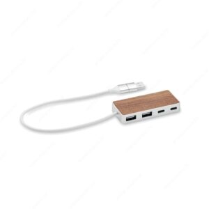 USB hub UBAH  s 4 priključka, crni