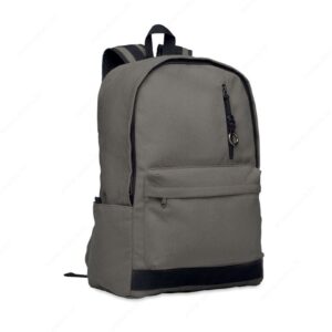 Ruksak za prijenosno računalo LEIRUR pamuk, 450g, sivi (stone grey)