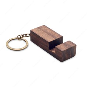 Privjesak za ključeve sa stalkom za telefon CODE, drveni