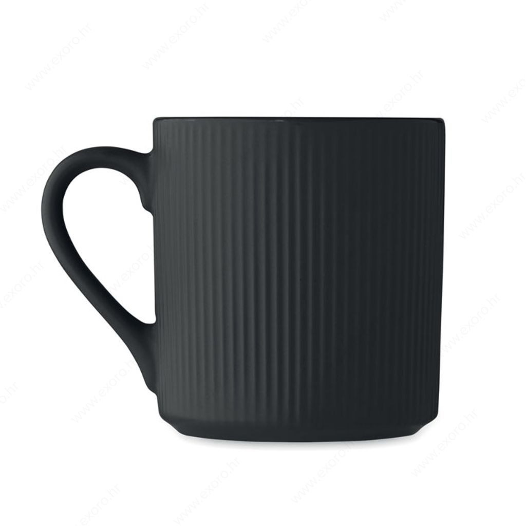 MO2397-03 Šalica RIBMUG keramička, 340ml, crna
