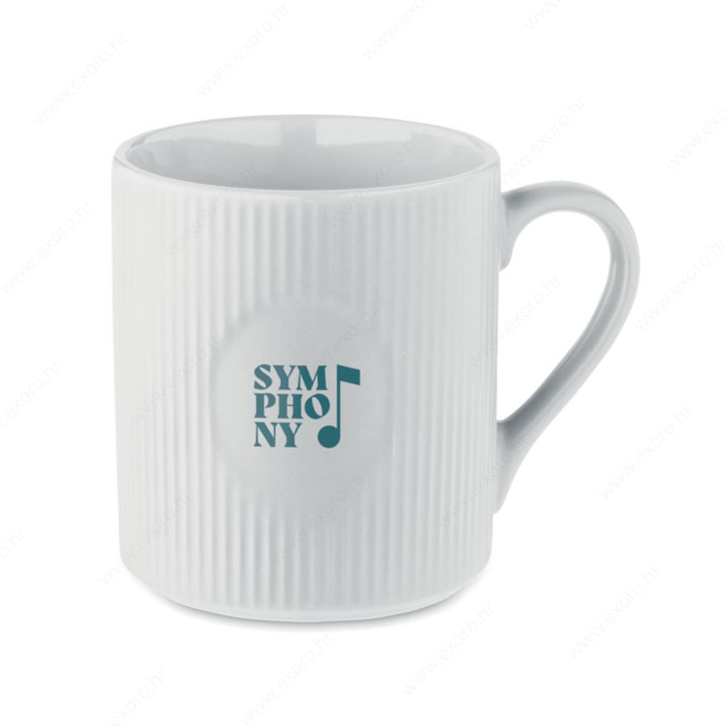 MO2397-06 Šalica RIBMUG keramička, 340ml, bijela