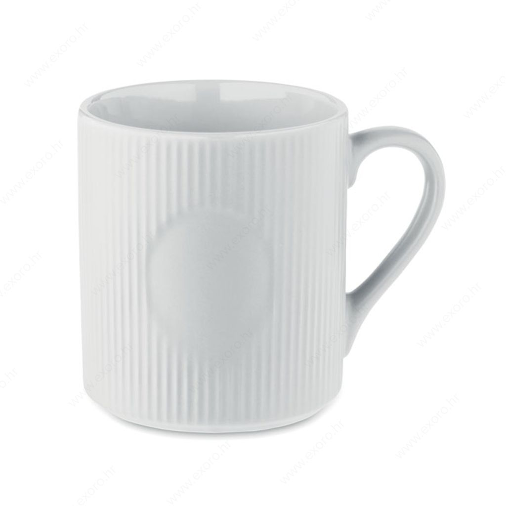 MO2397-06 Šalica RIBMUG keramička, 340ml, bijela