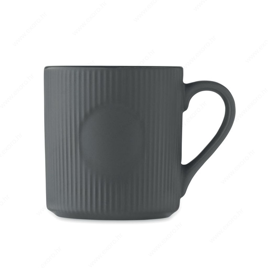MO2397-15 Šalica RIBMUG keramička, 340ml, siva