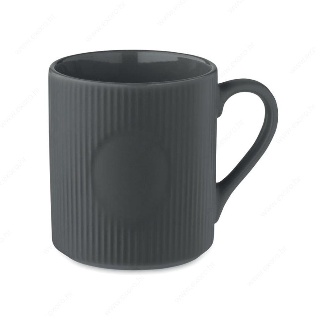 MO2397-15 Šalica RIBMUG keramička, 340ml, siva