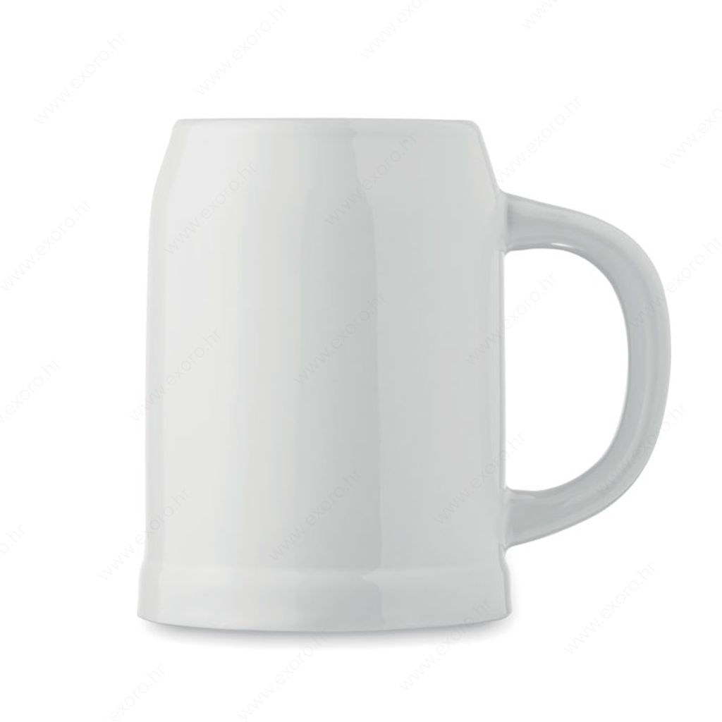 MO2406-06 Šalica za pivo SUBLIER keramička, 500ml, bijela