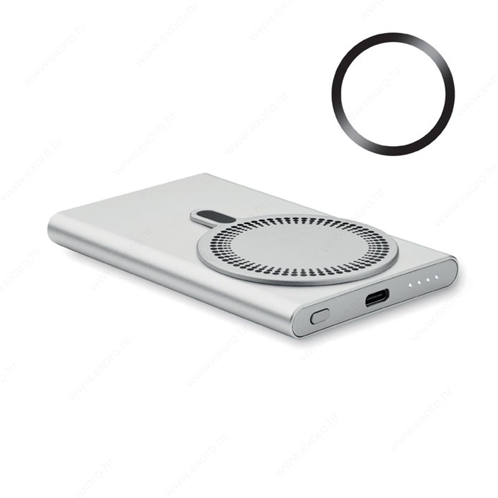 MO2442-16 Punjač prijenosni, bežični PAWTT 15W, srebrni