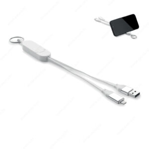 MO2443-06 Kabel za punjenje CABO stalak i privjesak, 2u1, 60W, bijeli
