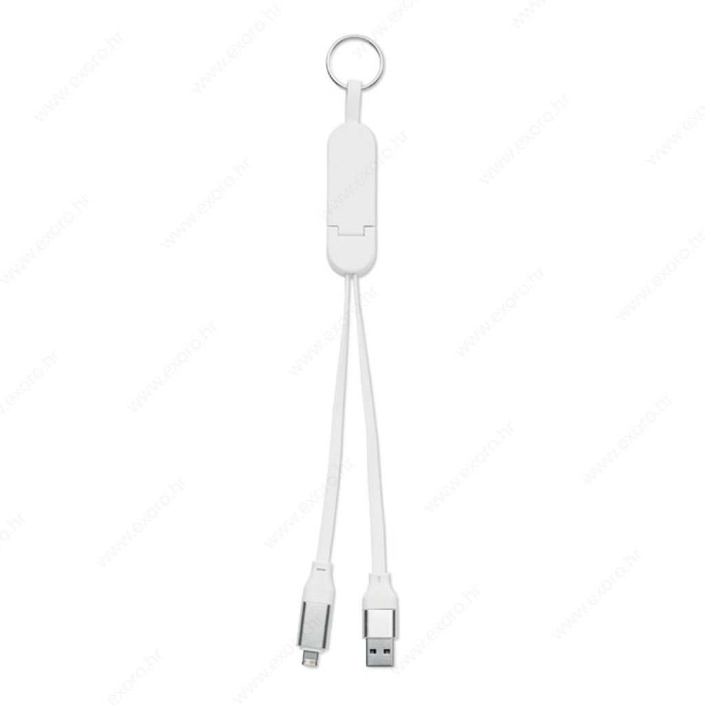 MO2443-06 Kabel za punjenje CABO stalak i privjesak, 2u1, 60W, bijeli