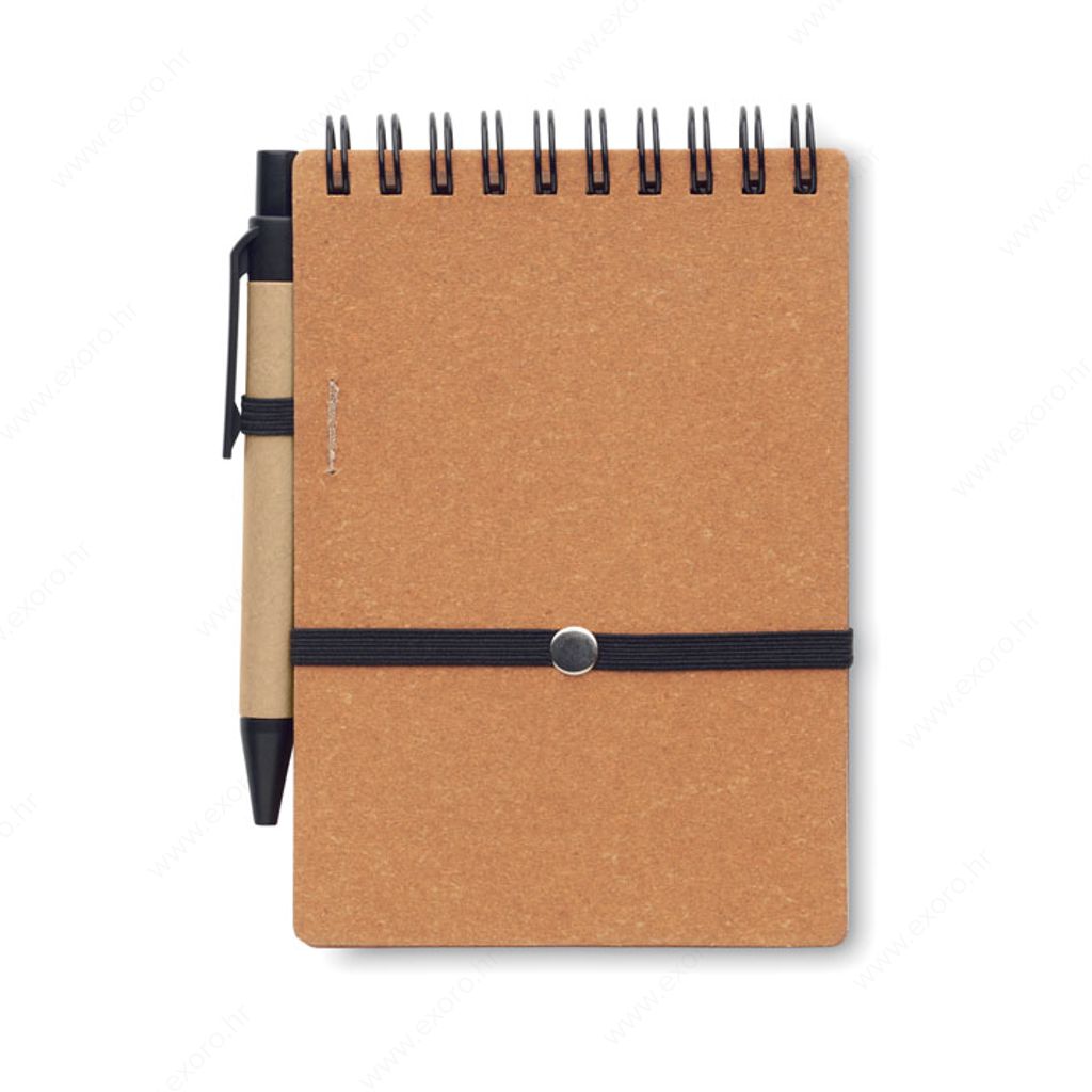 MO2481-01 Notes NOTIE + olovka kemijska, smeđi