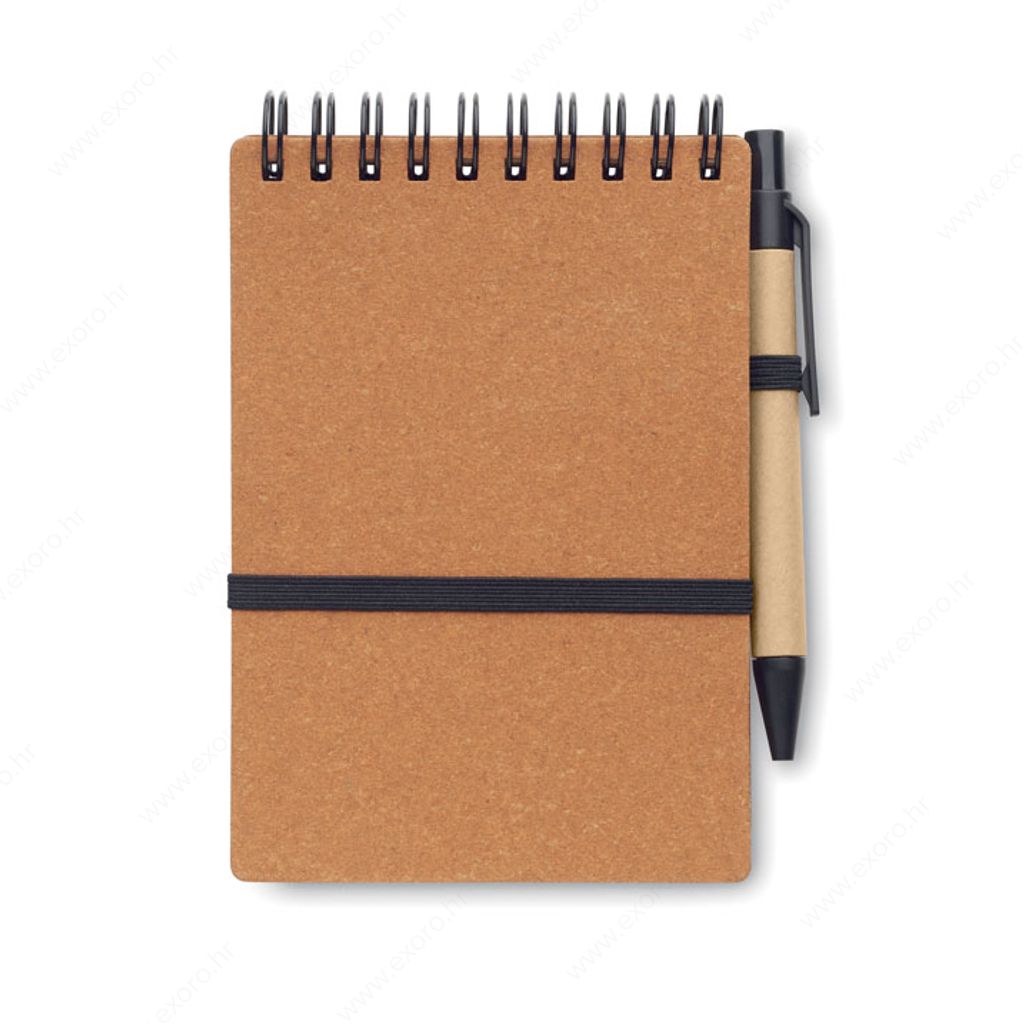 MO2481-01 Notes NOTIE + olovka kemijska, smeđi